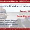 Hersch Lauterpacht Memorial Lecture 2023: 'Capitalism and the Doctrines of International Law' - Lecture 2: 'Exploring Nexus' - Dr B S Chimni, Jindal Global University