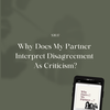 Interpret Disagreement As Criticism