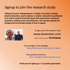 Sign-up to join the research