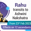 Rahu Transits to Ashwini nakshatra | Rahu transit 2023 | Rahu transit results | Rahu results