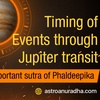 Timing of Events through Jupiter Transit