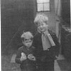 Nov 2020: Photograph of Alan and Trevor Edwards, 1948, Haymill Camp, Slough