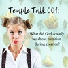 Temple Talk 001: Genesis 1:20-31