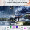 [9 HRS] Deep Sleep Music with Rain & THUNDER Sounds - Music for INSTANT Sleep | Dreamy Rainy Music
