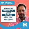 Hotfixes and QA: what to do if hotfixes alter the test plan and sprint. QA Weekly with aqua ALM