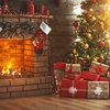 Holiday Yule Log. Fireplace: Relax For Holiday Joy