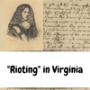 "Rioting" in Virginia