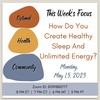 5/15/23 - Element 19 - How Do You Create Healthy Sleep And Unlimited Energy?