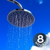So soothing! Outdoor Shower Water Sounds for Relaxation I White Noise 8 Hours