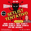 El Setlist de la gira ANDRÉS CALAMARO TOUR 2023 por EE.UU