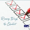 Running Through the Checklist