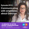 Communicating with employees about Omicron