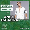 Wrestling Buffet line with "El Sazon" Angel Escalera