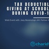 Tax Deductible Giving At Schools