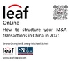 Leaf OnLine - How to structure your M&A Transactions in China in 2021