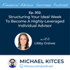 Ep 302: Structuring Your Ideal Week To Become A Highly-Leveraged Individual Advisor With Libby Greiwe