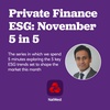 Private Finance ESG: November 5 in 5