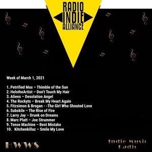 HWWS Indie Music Radio Top Ten 03-01-2021