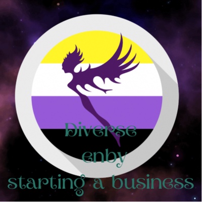 Diverse enby starting a business 